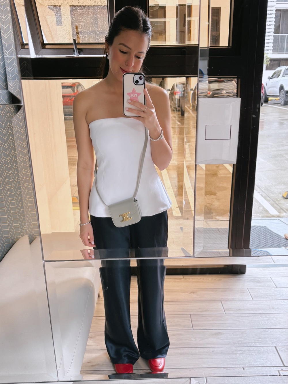 Celine mini Crossbody Bag in Sage Green with Gold Hardware - Picture 7 of 7